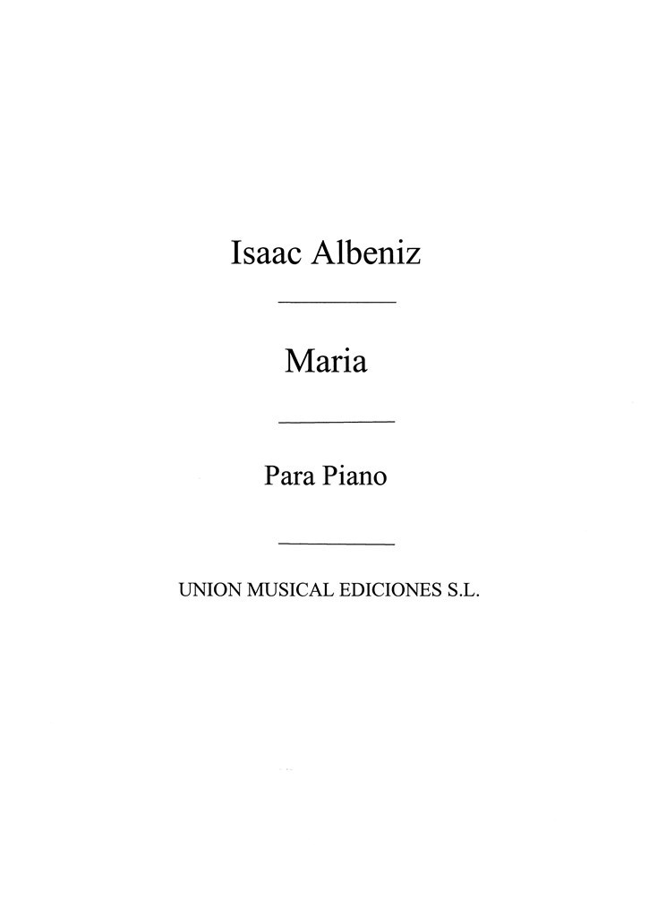 Maria No.6 From Mazurkas De Salon Op.66 For Piano